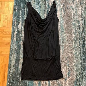 DVF Black spandex cowl neck top